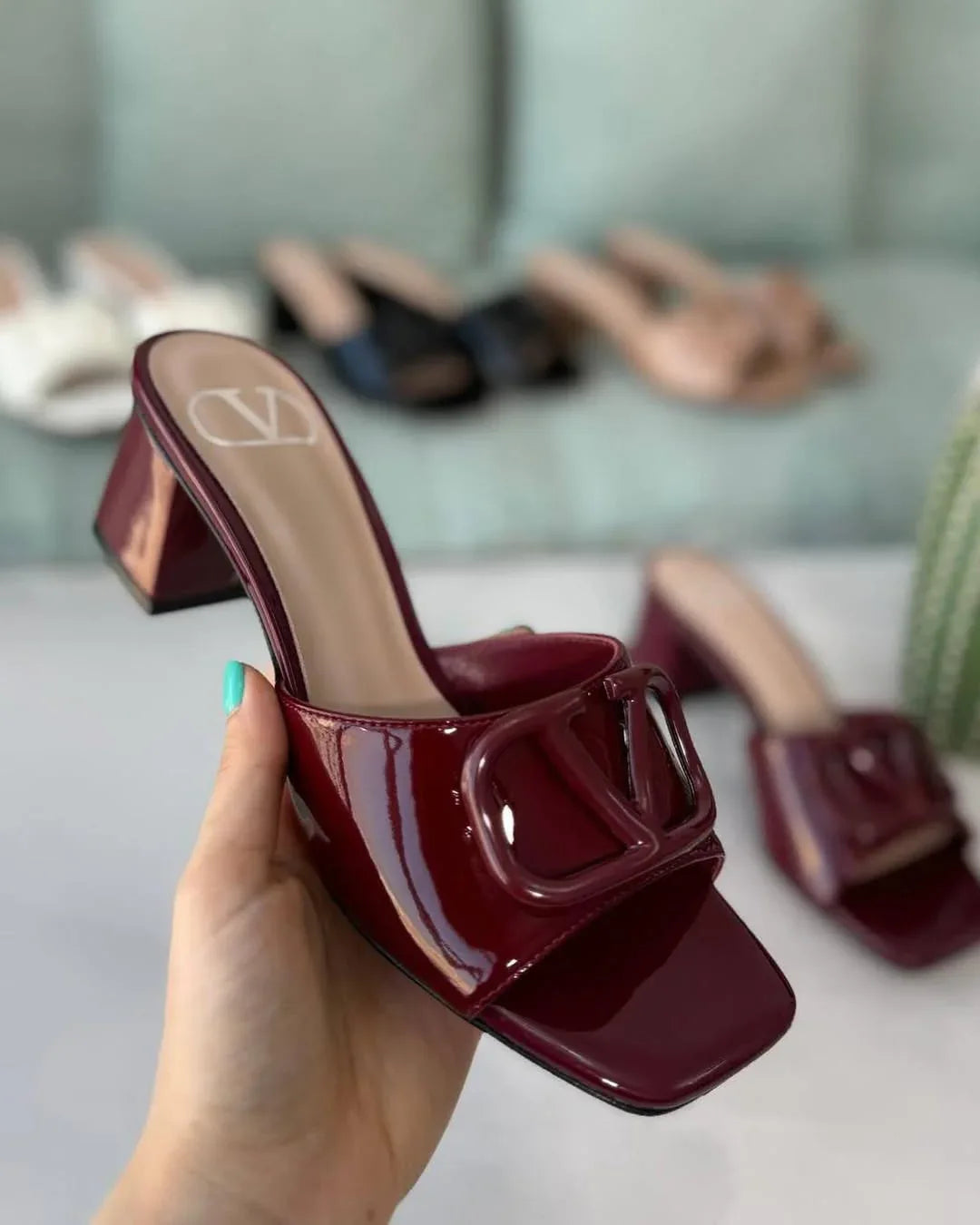 Elegant Studded Heels - Faizah Outlet