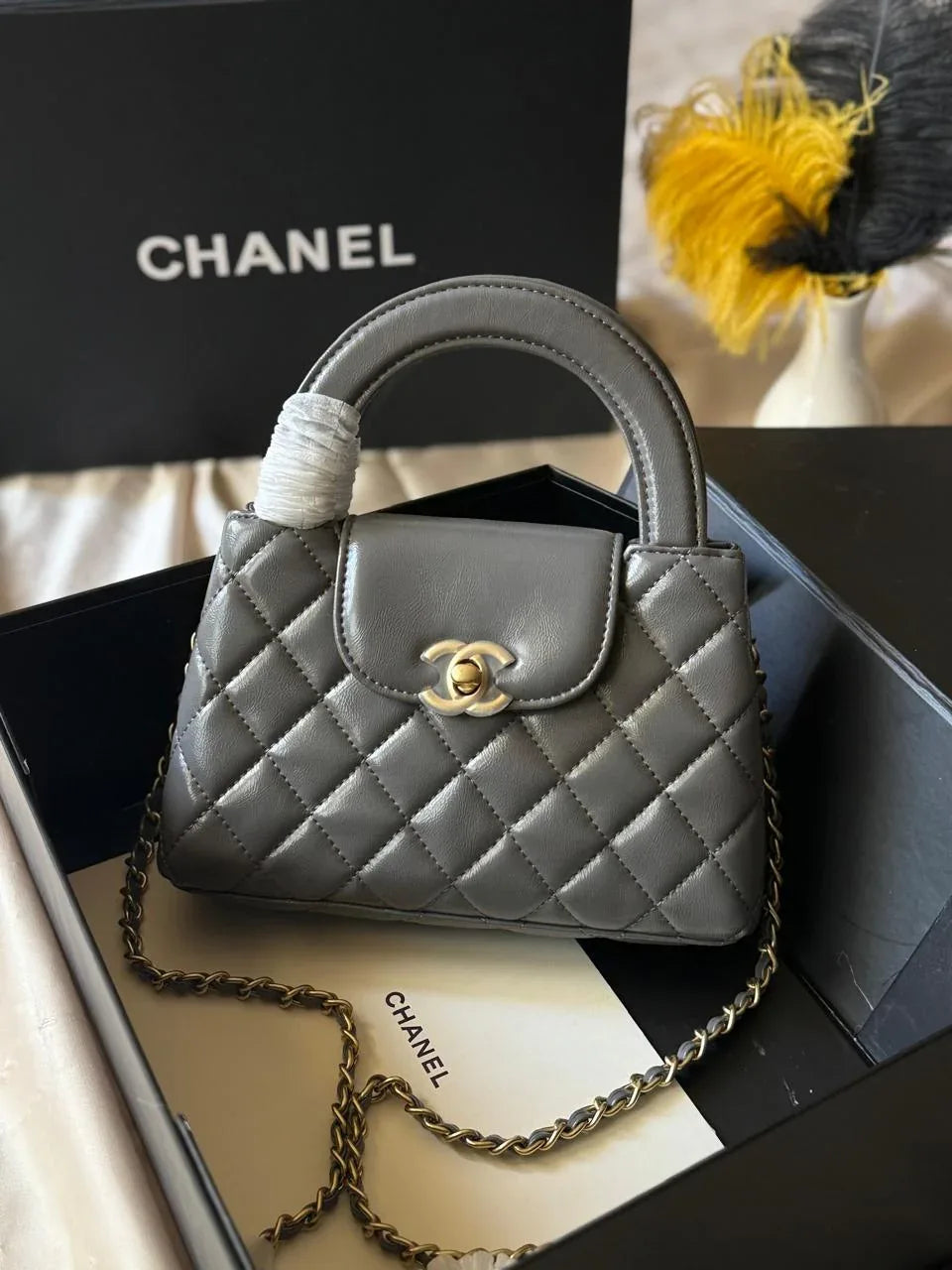 Chanel Pink Calfskin Mini Kelly Shopper - Faizah Outlet