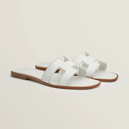 Elegant Calfskin Sandals - Faizah Outlet