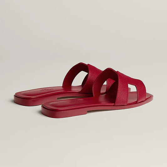 Elegant Calfskin Slippers - Faizah Outlet