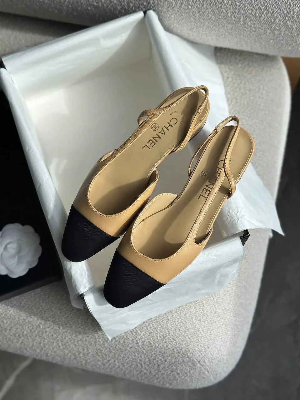 Elegant Flat Slingbacks - Faizah Outlet
