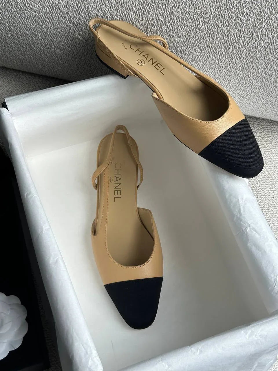 Elegant Flat Slingbacks - Faizah Outlet