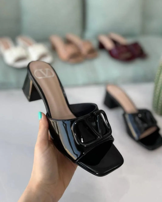 Elegant Studded Heels - Faizah Outlet