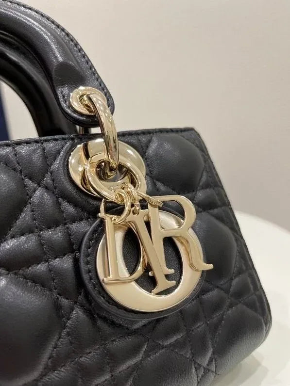 Lady D-Joy Small Lambskin Cannage Bag - Faizah Outlet