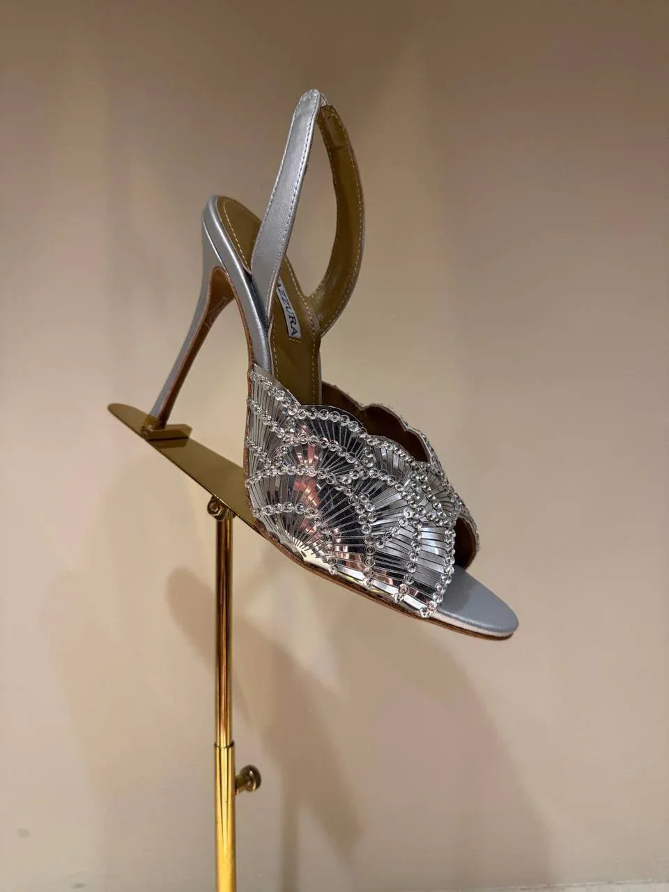 Crystal Strap Mules - Faizah Outlet