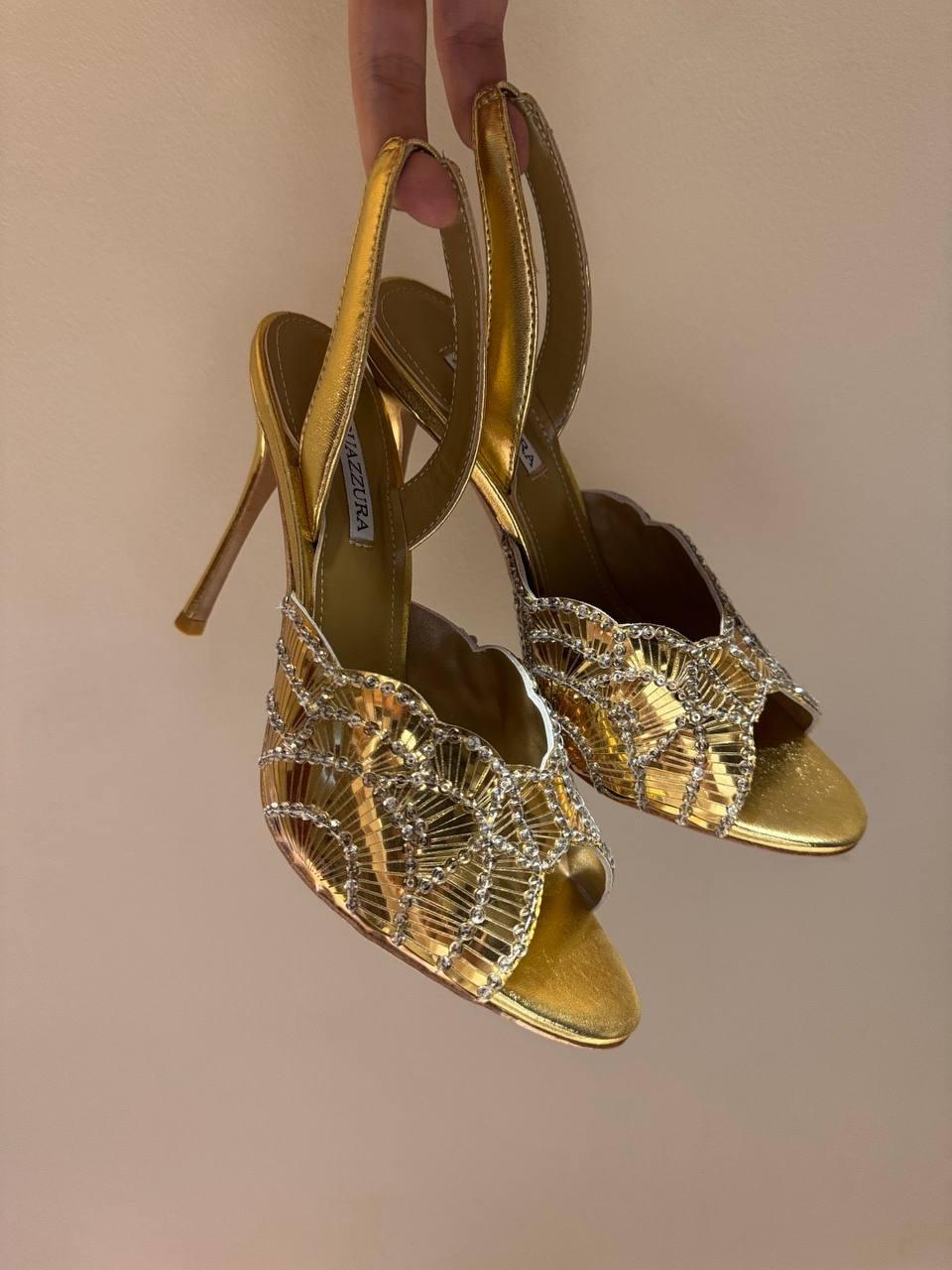 Crystal Strap Mules - Faizah Outlet