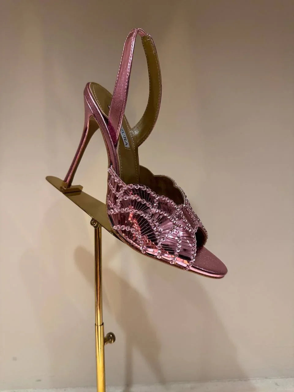 Crystal Strap Mules - Faizah Outlet