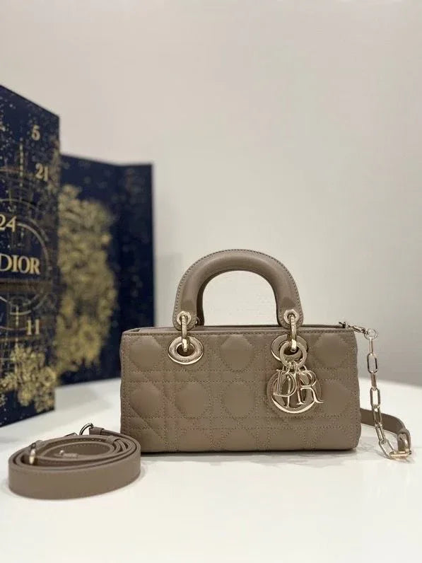 Lady D-Joy Small Lambskin Cannage Bag - Faizah Outlet