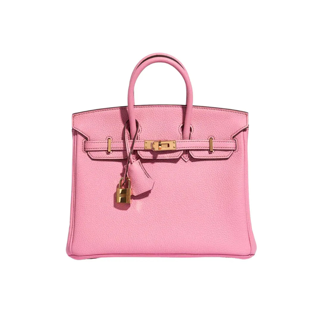 Premium Togo Leather Gold Handbag - Faizah Outlet