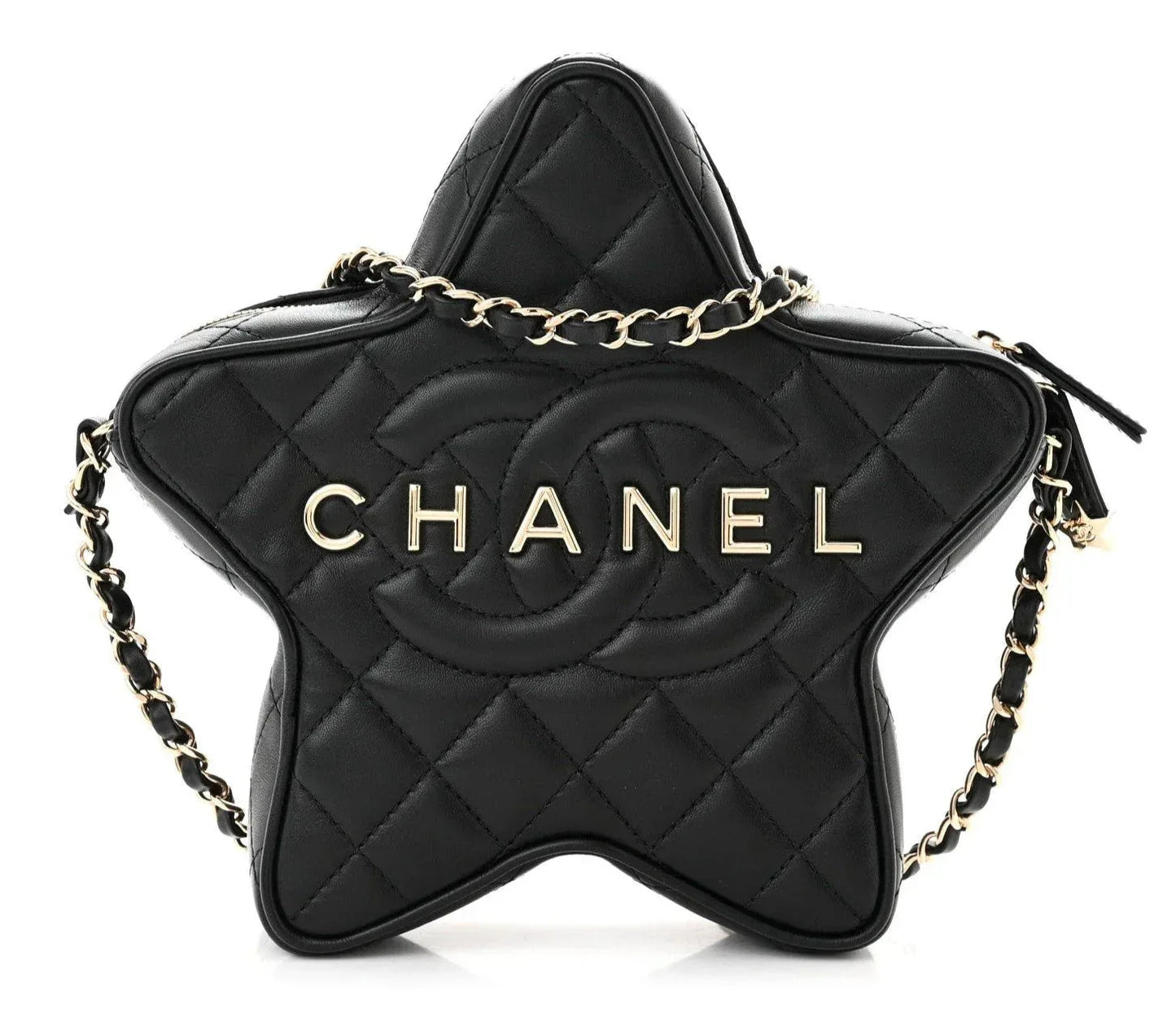 CHANEL Lambskin Quilted Walk of Fame Star Bag - Faizah Outlet