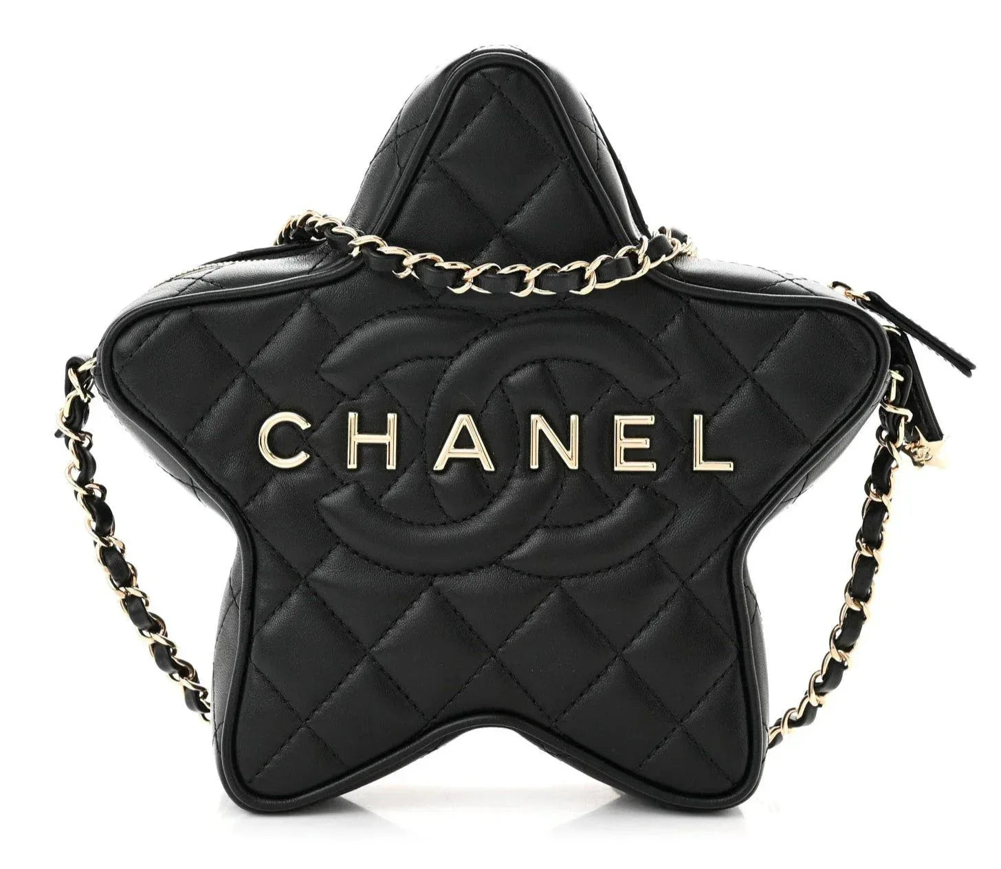 CHANEL Lambskin Quilted Walk of Fame Star Bag - Faizah Outlet