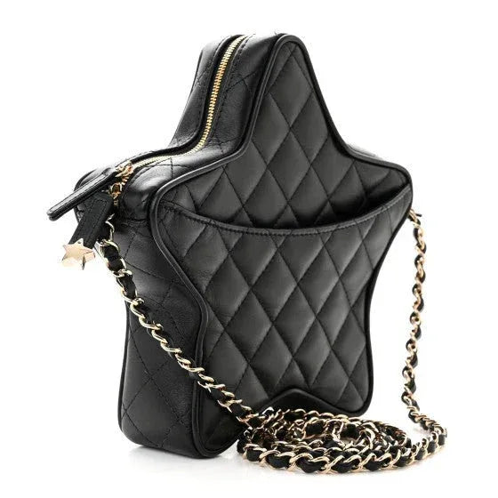 CHANEL Lambskin Quilted Walk of Fame Star Bag - Faizah Outlet