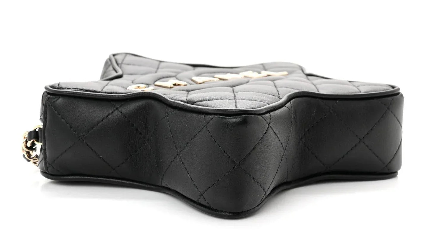CHANEL Lambskin Quilted Walk of Fame Star Bag - Faizah Outlet