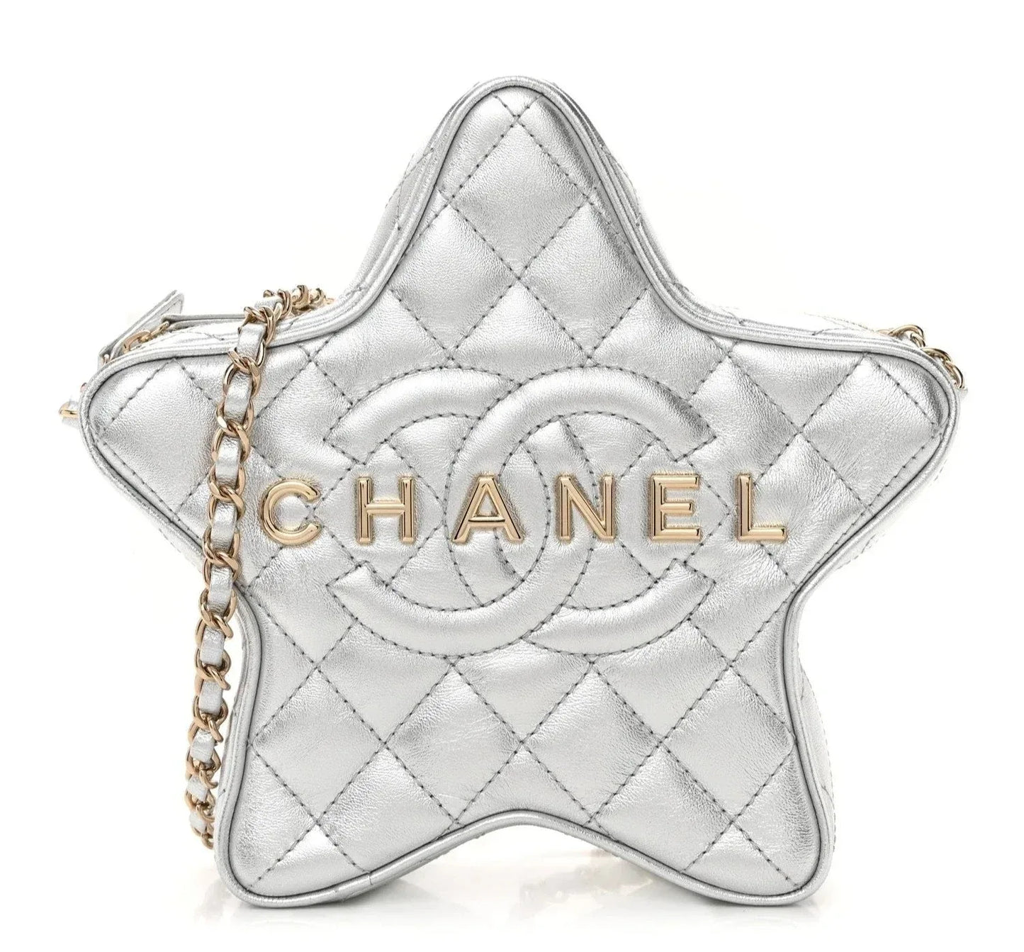 CHANEL Lambskin Quilted Walk of Fame Star Bag - Faizah Outlet