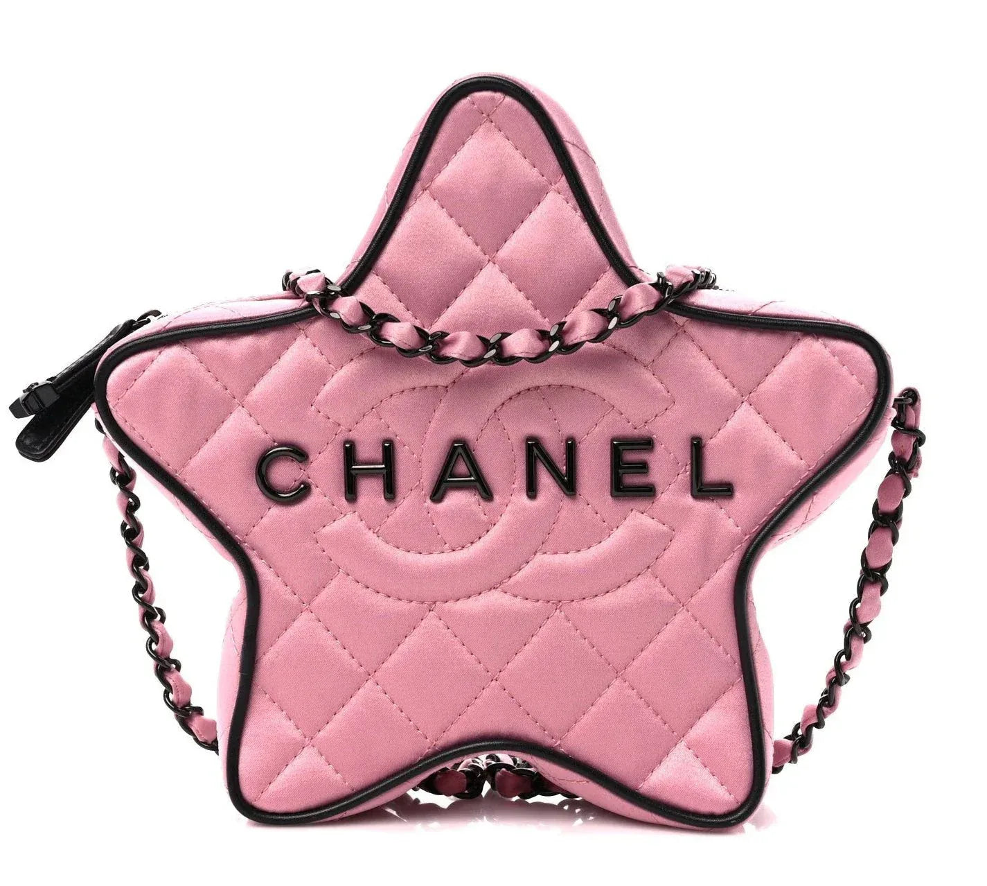CHANEL Lambskin Quilted Walk of Fame Star Bag - Faizah Outlet