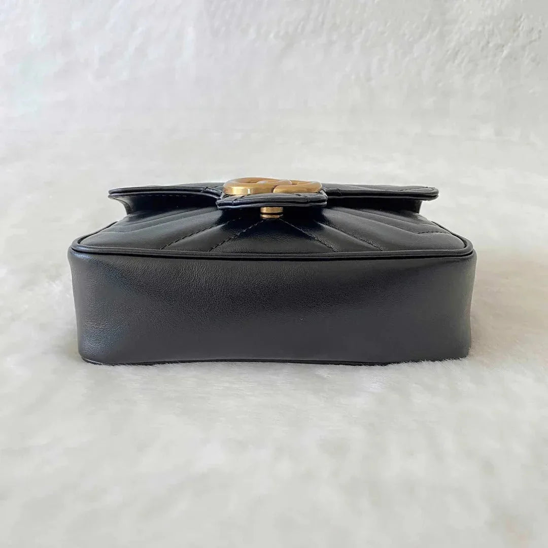 Black Matelassé Super Mini Bag - Faizah Outlet