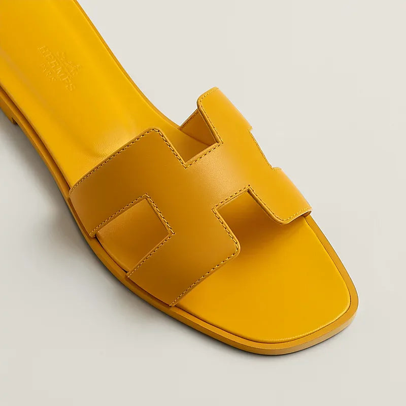 Elegant Calfskin Sandals - Faizah Outlet