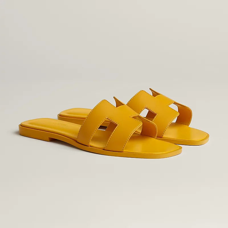 Elegant Calfskin Sandals - Faizah Outlet