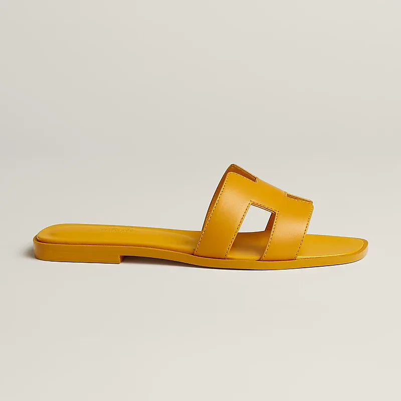 Elegant Calfskin Sandals - Faizah Outlet