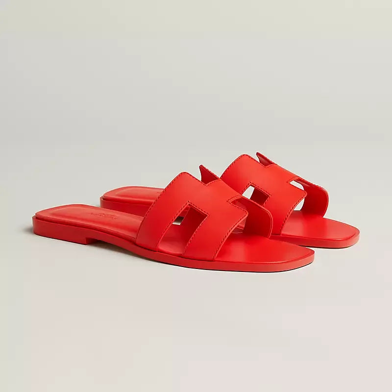 Elegant Calfskin Sandals - Faizah Outlet