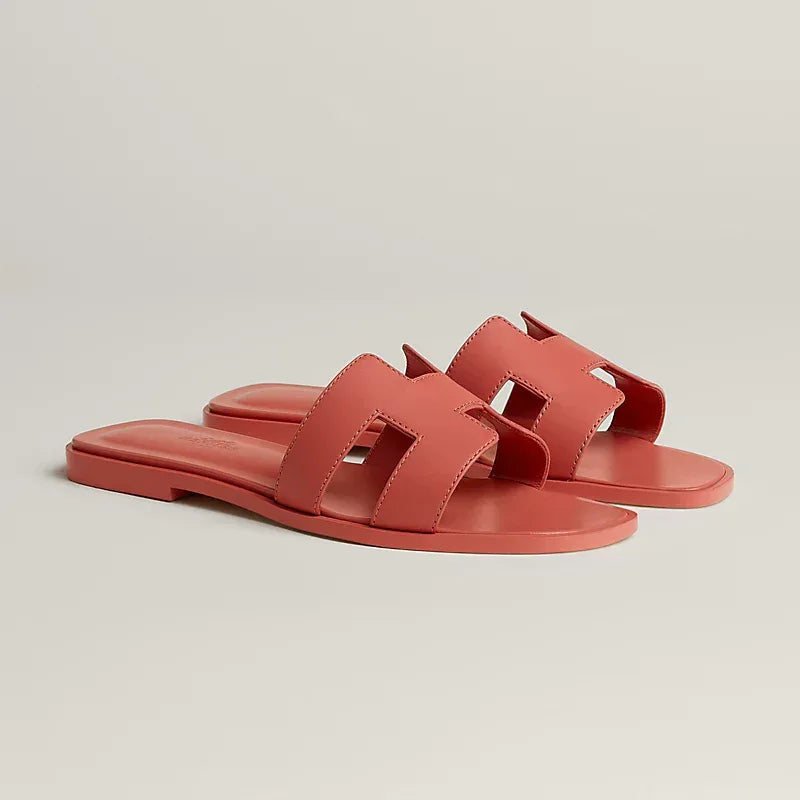 Elegant Calfskin Sandals - Faizah Outlet