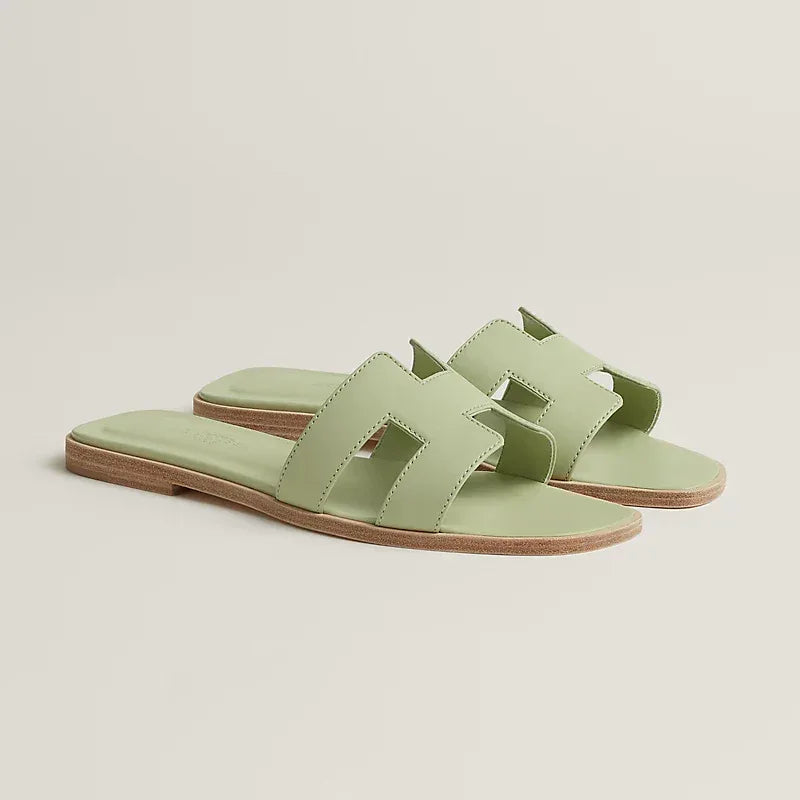 Elegant Calfskin Sandals - Faizah Outlet