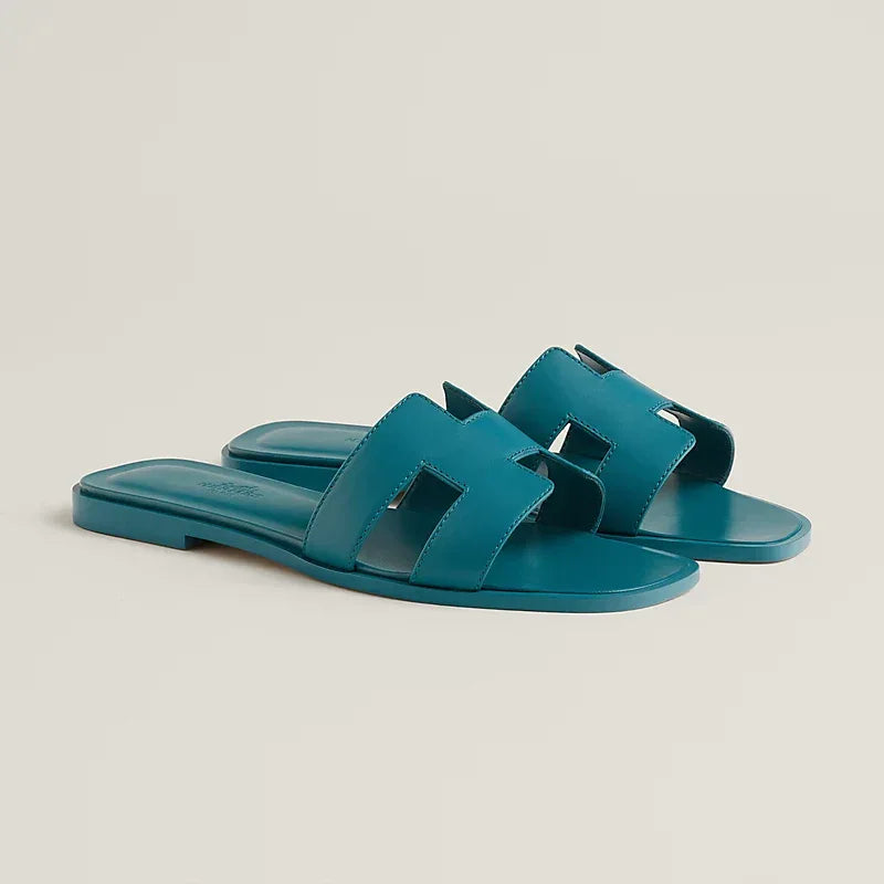 Elegant Calfskin Sandals - Faizah Outlet